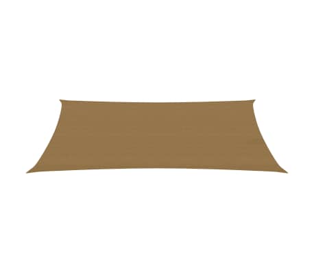 vidaXL Sonnensegel 160 g/m² Taupe 2x5 m HDPE