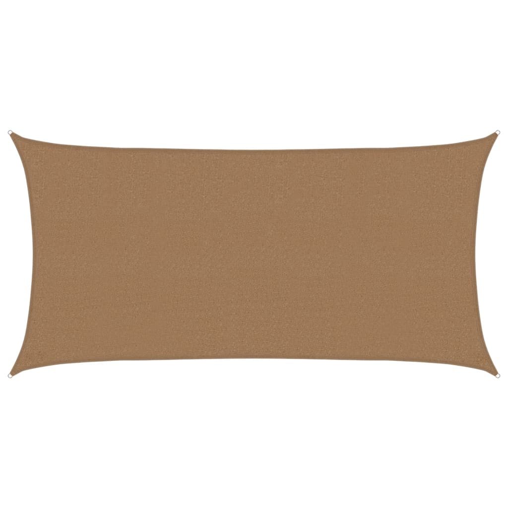 vidaXL Pânză parasolar, gri taupe, 2,5x4,5 m, HDPE, 160 g/m²