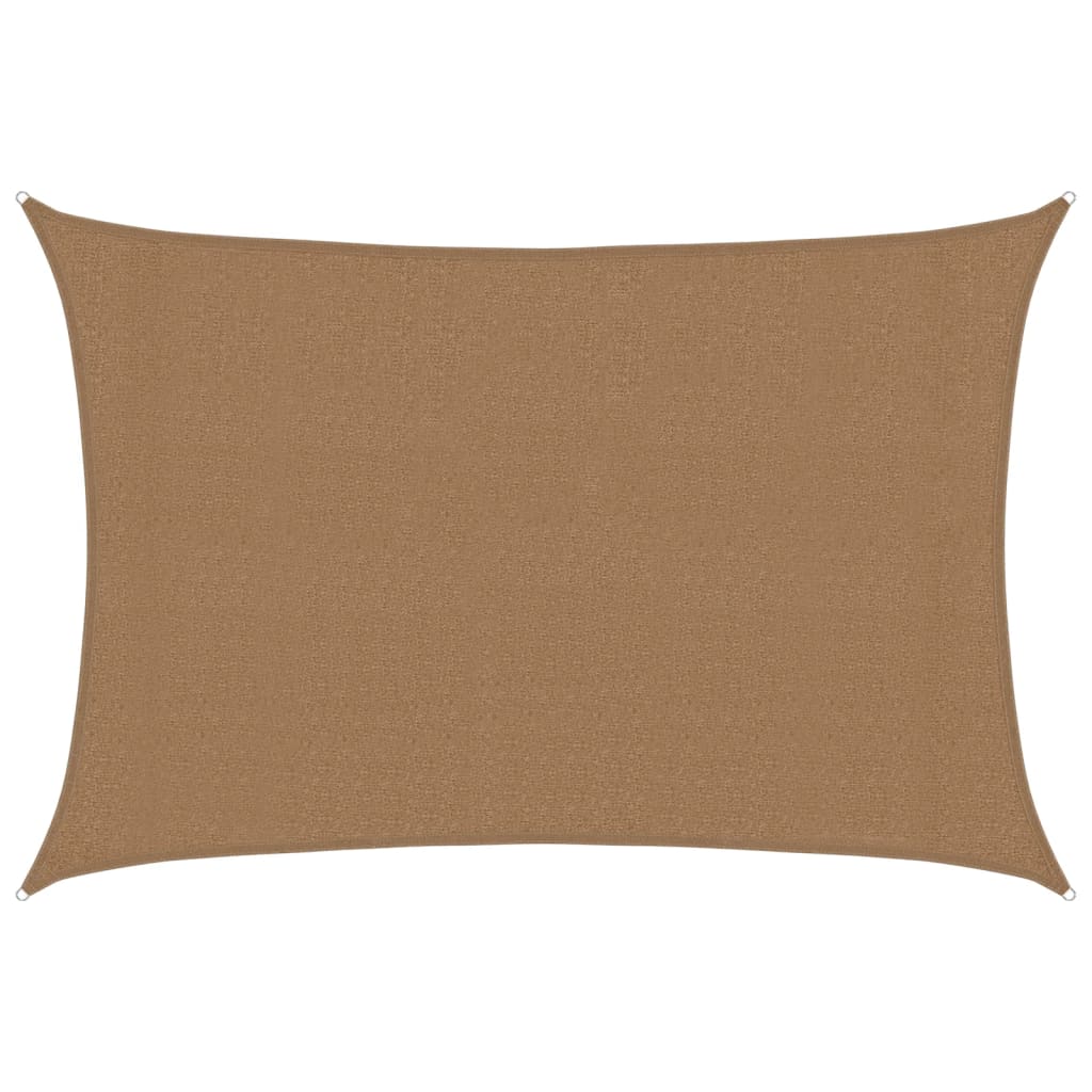 vidaXL Pânză parasolar, gri taupe, 3x4 m, HDPE, 160 g/m²