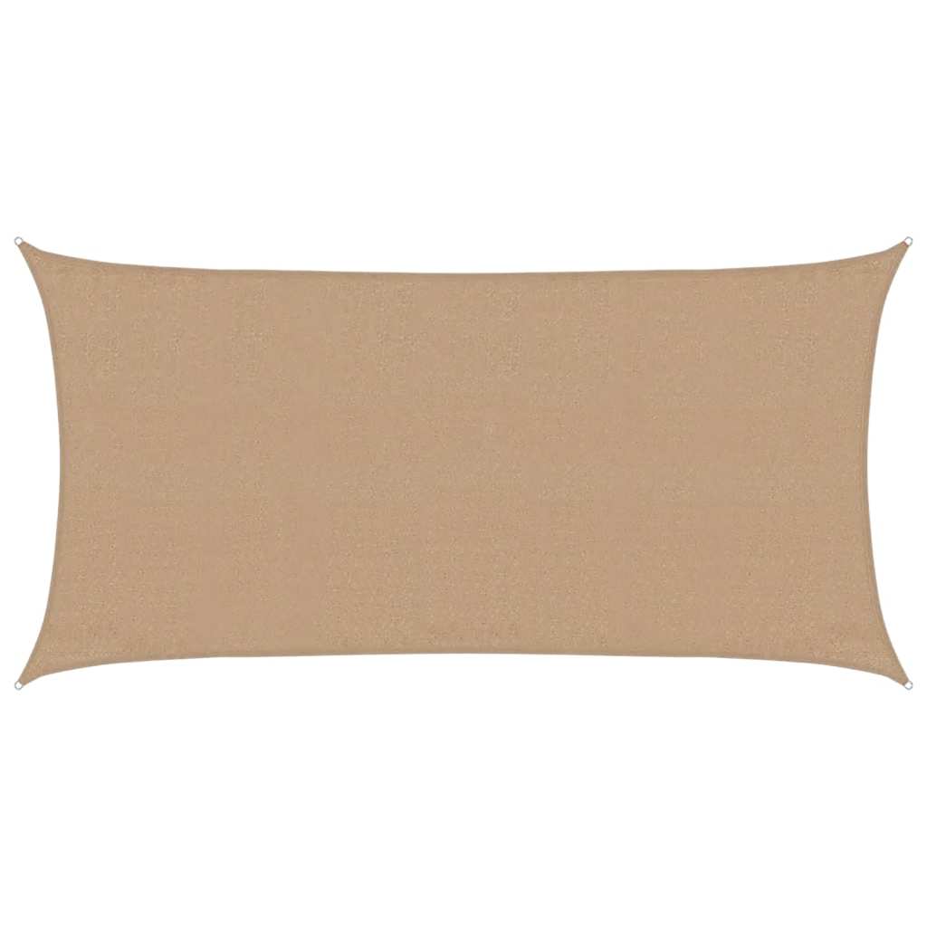 vidaXL Plachta proti slunci 160 g/m² taupe 3 x 6 m HDPE