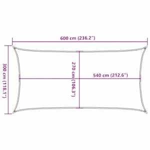 Plachta proti slunci 160 g/m² taupe 3 x 6 m HDPE - obrázek 10