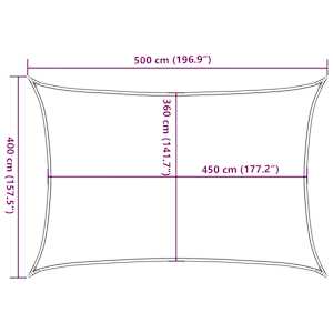 Stínící plachta 160 g/m² taupe 4 x 5 m HDPE - obrázek 10