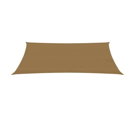 vidaXL Voile d'ombrage 160 g/m² Taupe 4x6 m PEHD