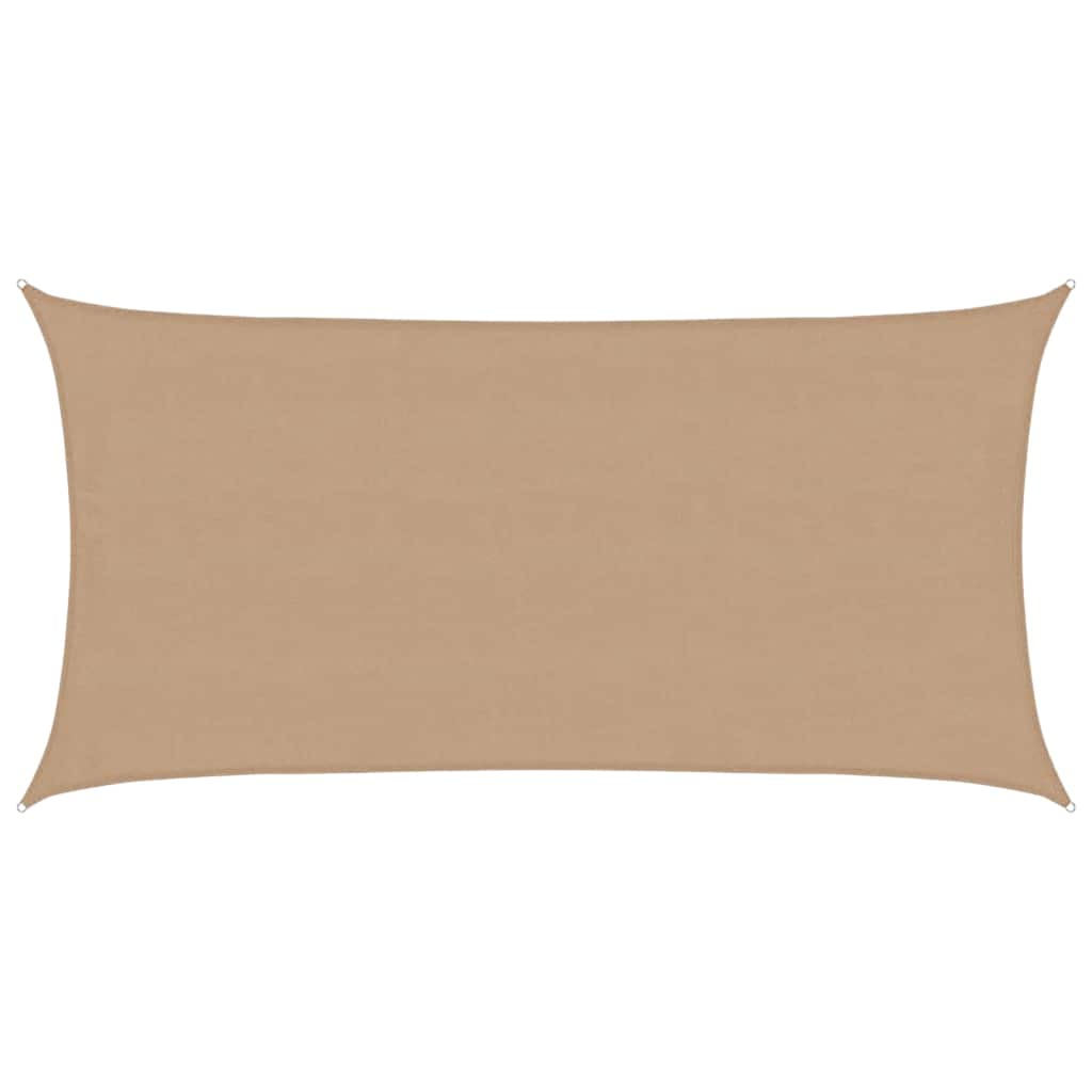 vidaXL Stínící plachta 160 g/m² taupe 4 x 7 m HDPE