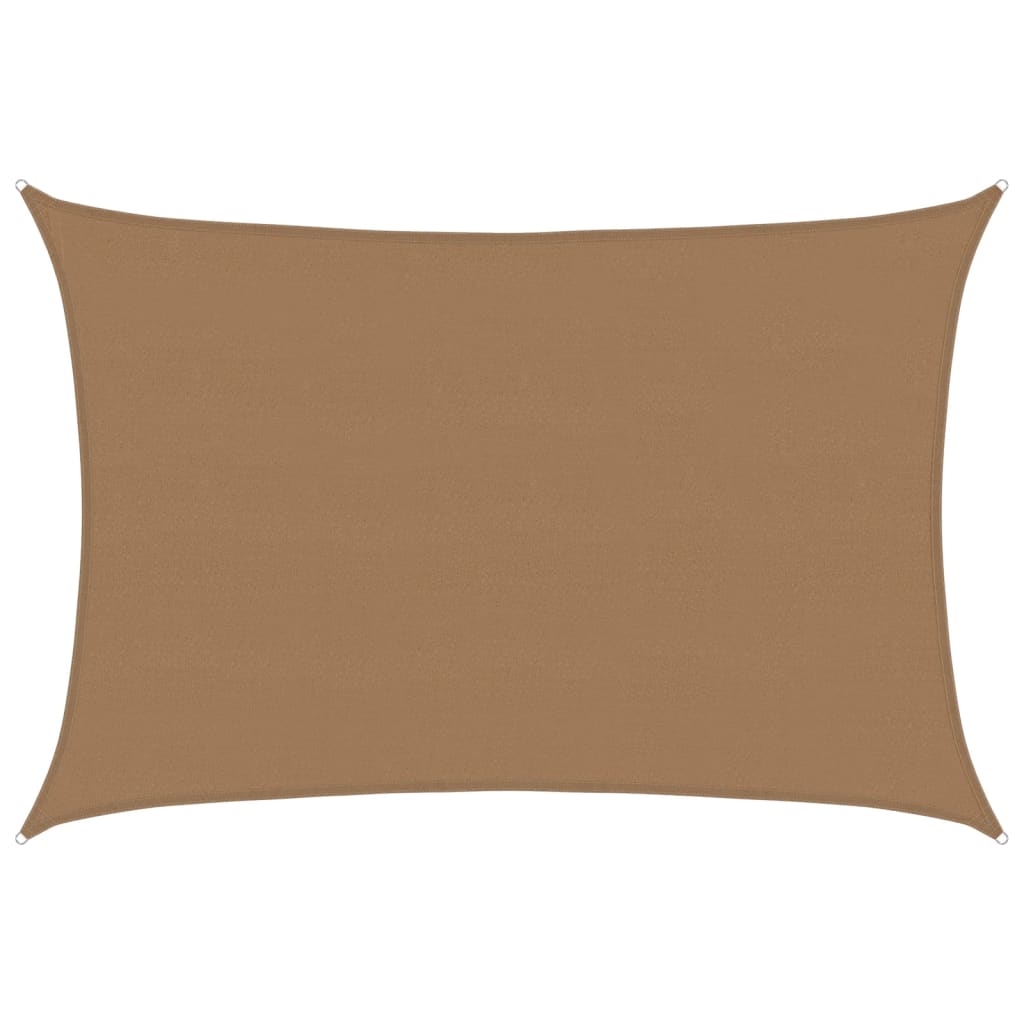 vidaXL Pânză parasolar, gri taupe, 5x6 m, HDPE, 160 g/m²