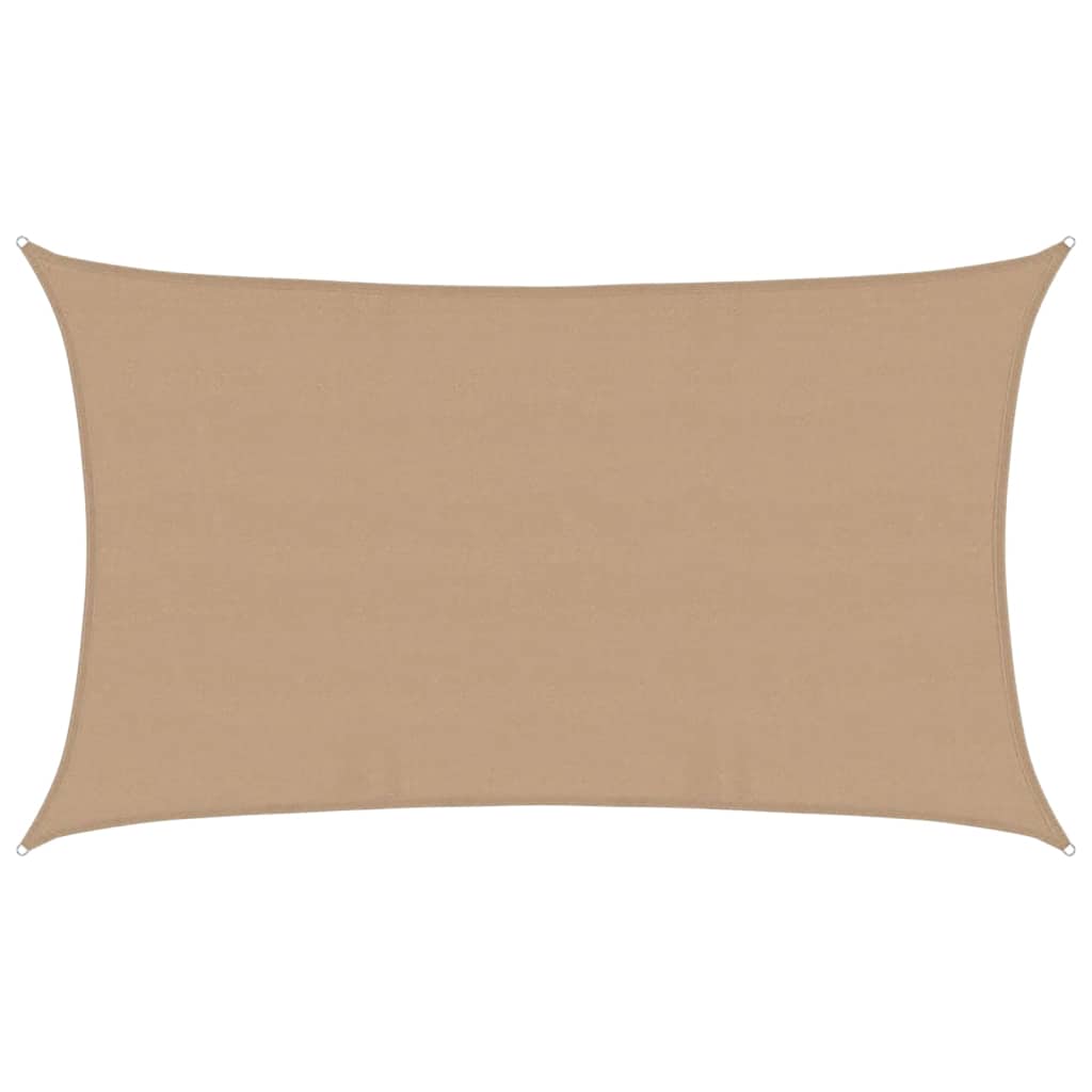 vidaXL Stínící plachta 160 g/m² taupe 5 x 8 m HDPE