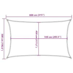 Stínící plachta 160 g/m² taupe 5 x 8 m HDPE - obrázek 10
