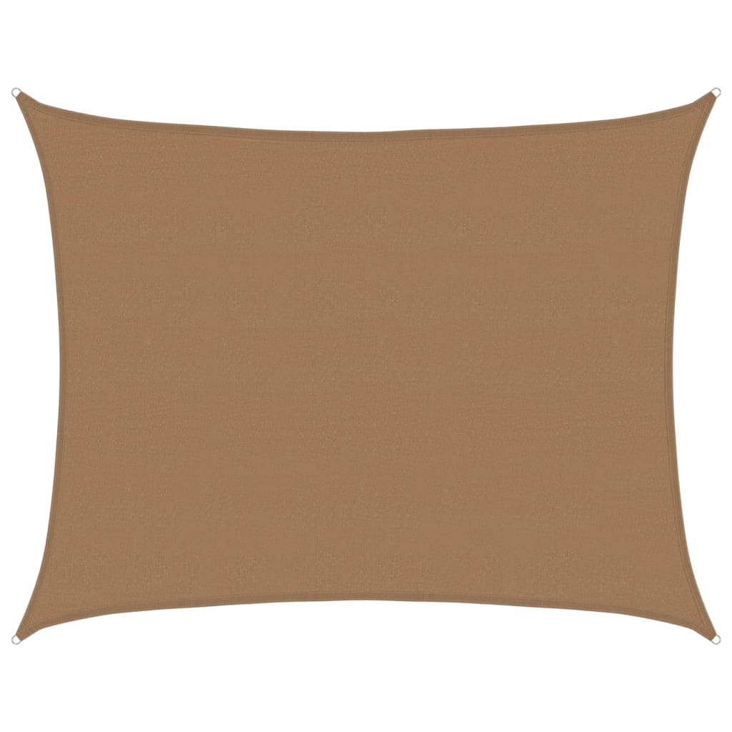 vidaXL Stínicí plachta 160 g/m² taupe 6 x 7 m HDPE