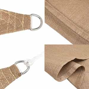 Stínicí plachta 160 g/m² taupe 6 x 8 m HDPE - obrázek 6
