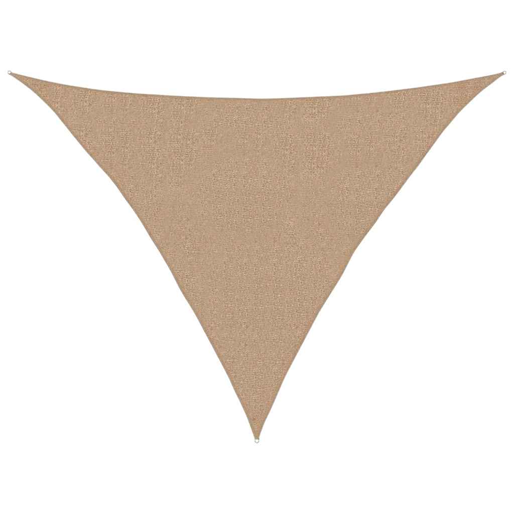 vidaXL Tieniaca plachta 160 g/m² sivohnedá 3x3x4,2 m HDPE