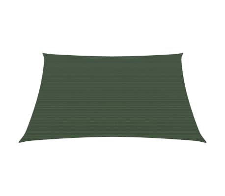 vidaXL Voile d'ombrage 160 g/m² Vert foncé 2,5x2,5 m PEHD