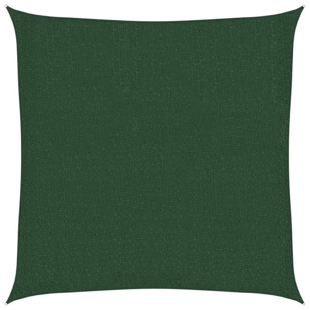 vidaXL Pânză parasolar, verde închis, 160 g / m² , 3x3 m ,HDPE