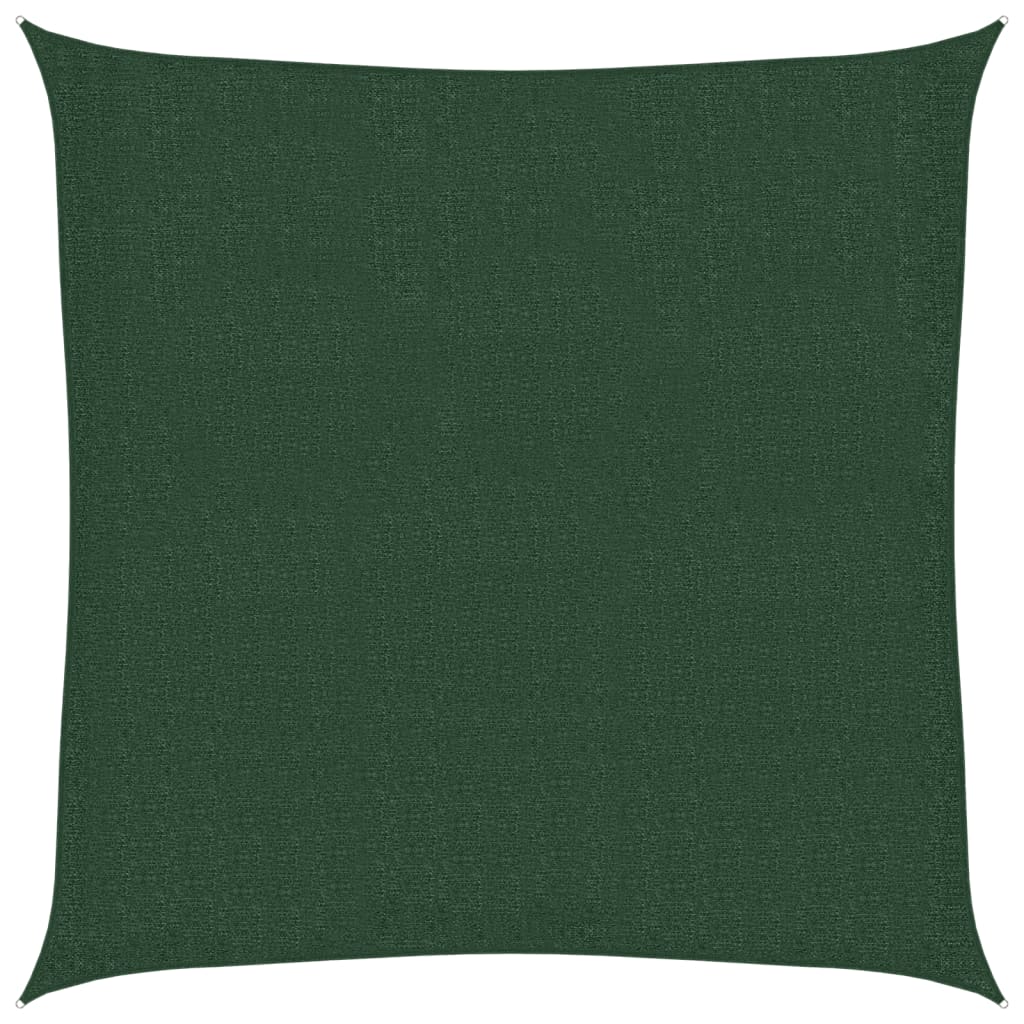 vidaXL Stínící plachta 160 g/m² tmavě zelená 3 x 3 m HDPE