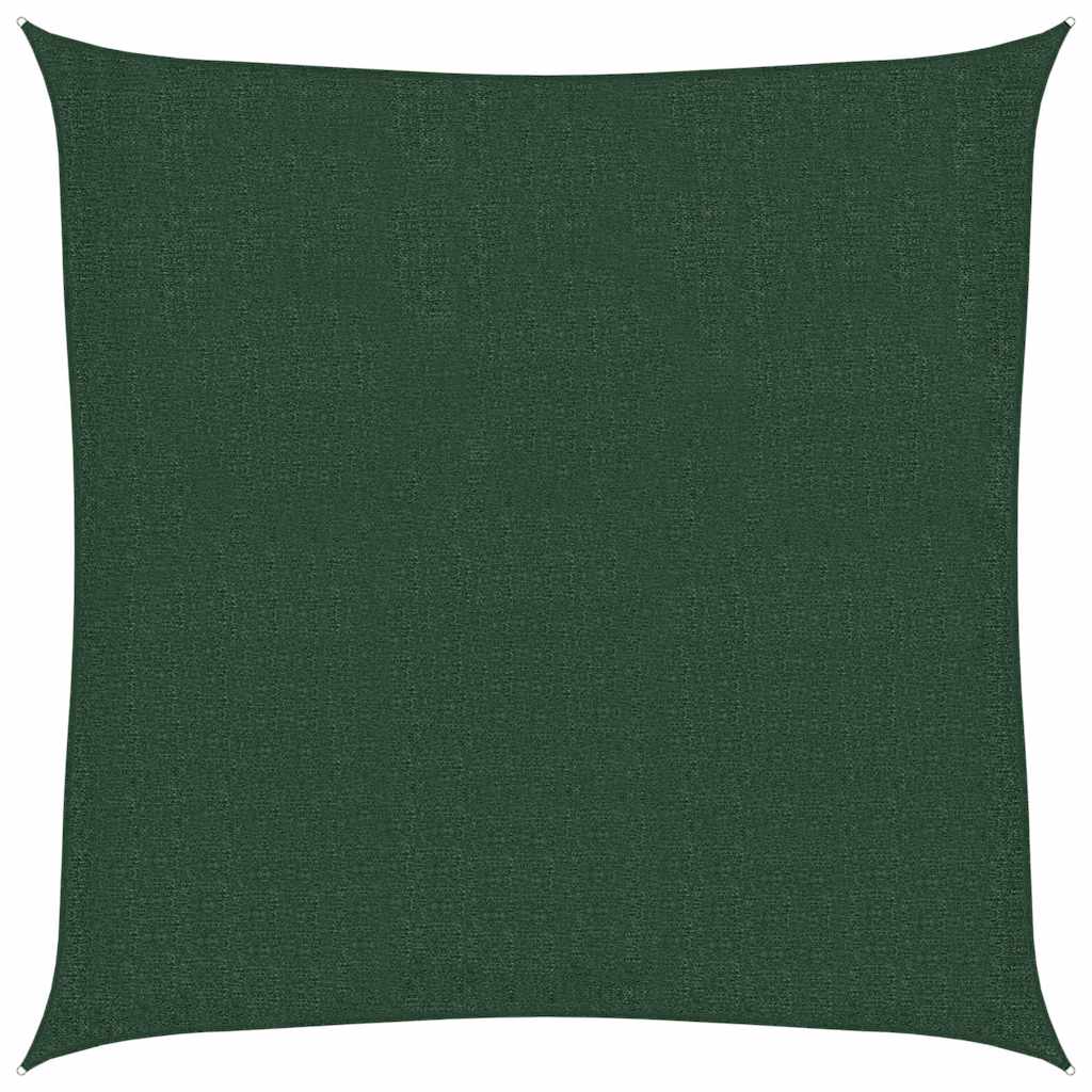 vidaXL Stínící plachta 160 g/m² tmavě zelená 3,6 x 3,6 m HDPE