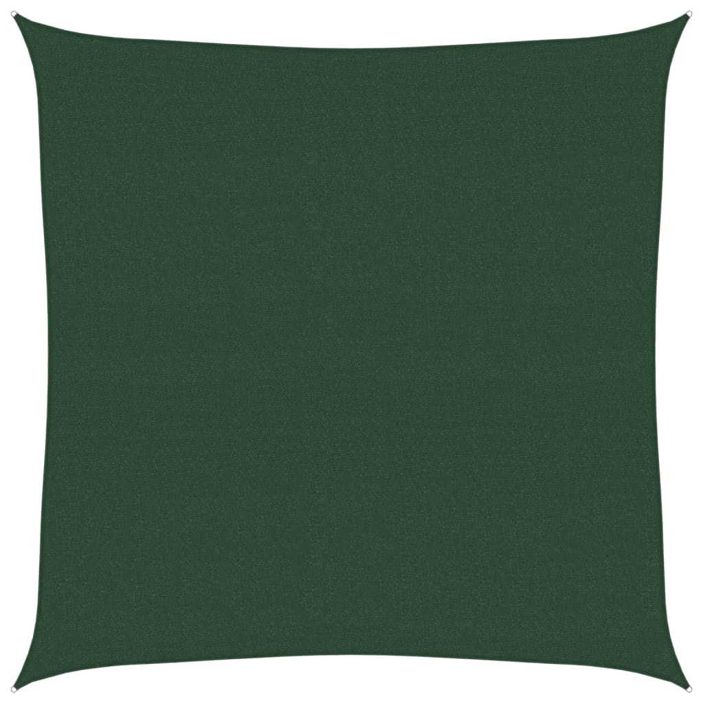 vidaXL StĂ­nĂ­cĂ­ plachta 160 g/mÂ˛ tmavÄ› zelenĂˇ 6 x 6 m HDPE