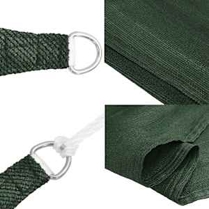 Stínící plachta 160 g/m² tmavě zelená 2 x 3 m HDPE - obrázek 7