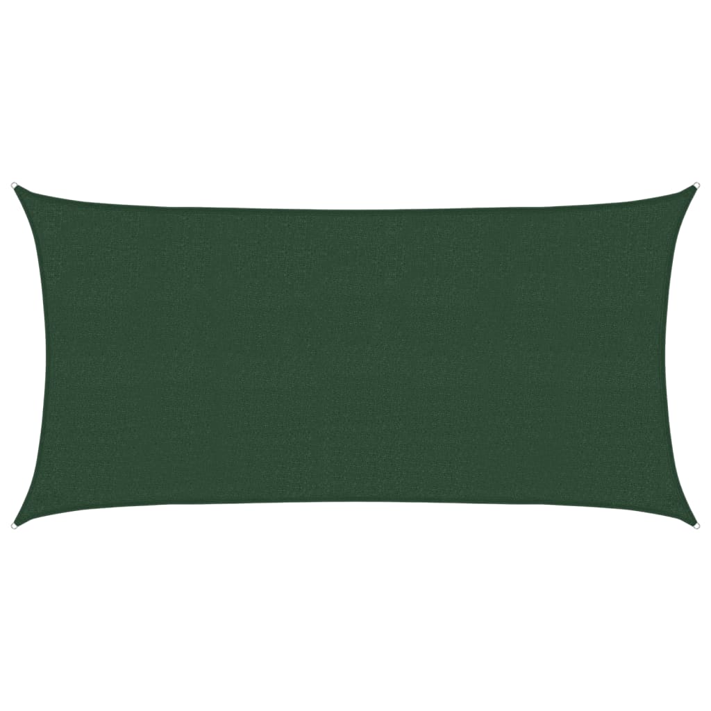 vidaXL Tieniaca plachta 160 g/m² tmavozelená 2x3,5 m HDPE