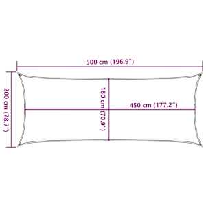 Plachta proti slunci 160 g/m² tmavě zelená 2 x 5 m HDPE - obrázek 10