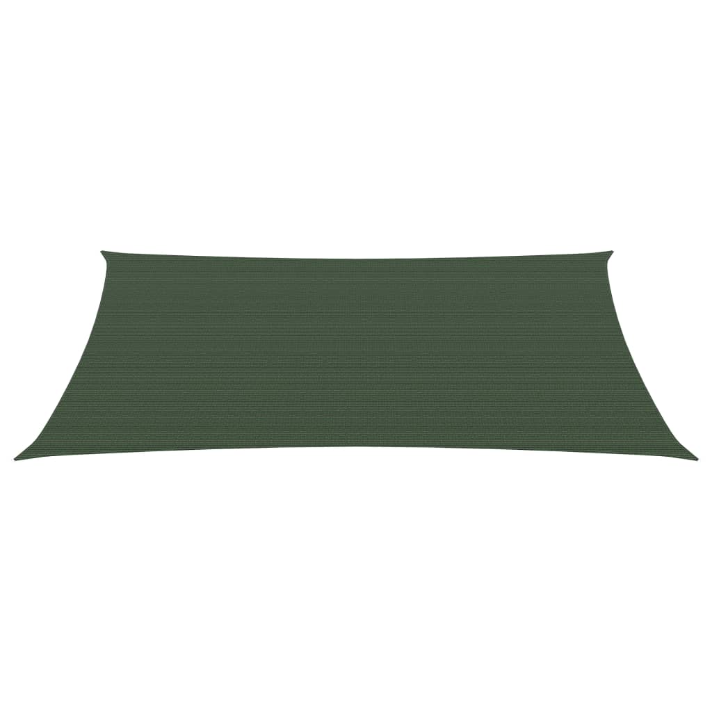 vidaXL Parasolar, verde închis, 3x4 m, HDPE, 160 g/m²