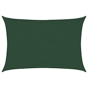 Plachta proti slunci 160 g/m² tmavě zelená 3,5 x 4,5 m HDPE - obrázek 2
