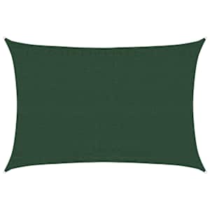 Plachta proti slunci 160 g/m² tmavě zelená 3,5 x 5 m HDPE - obrázek 2