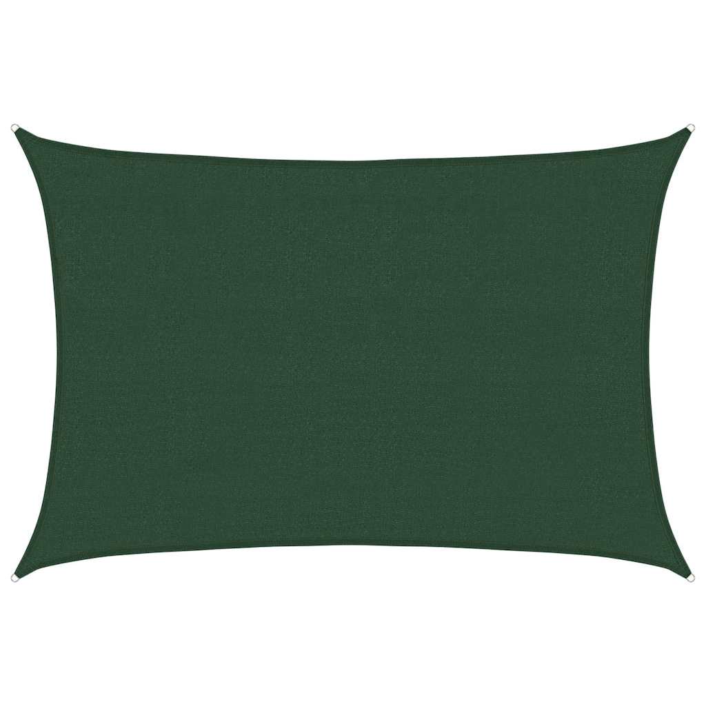 vidaXL Stínící plachta 160 g/m² tmavě zelená 4 x 6 m HDPE