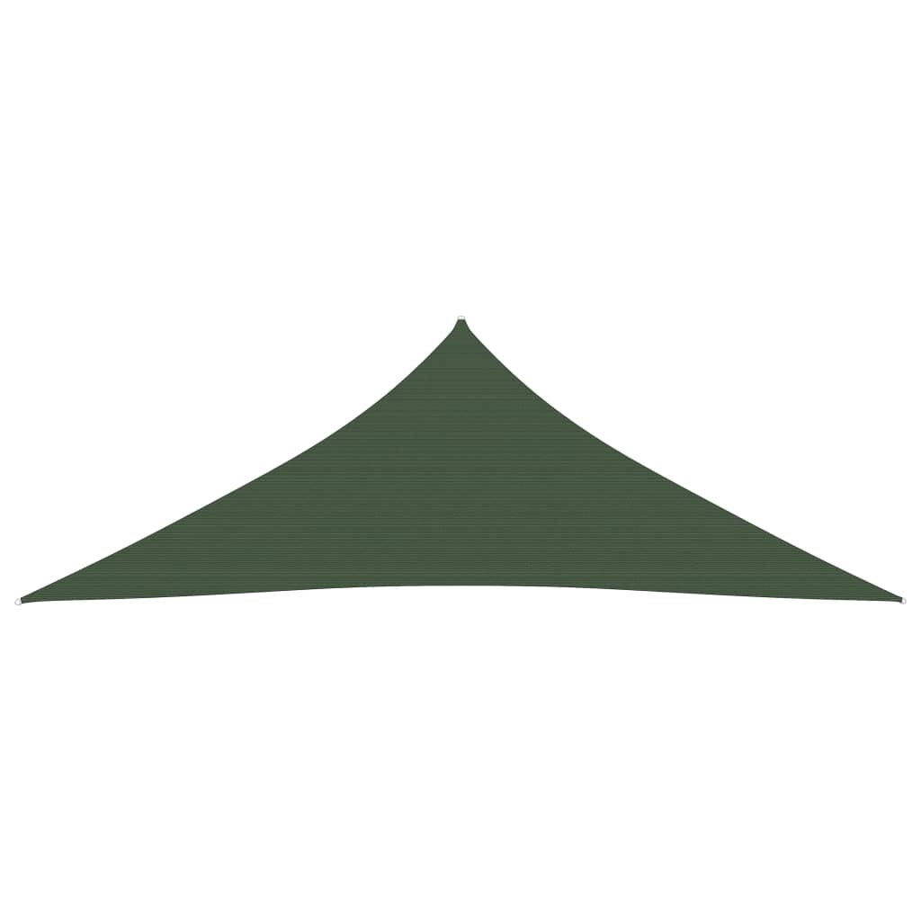 vidaXL Sunshade Sail 160 g/m² Dark Green 3x3x3 m HDPE