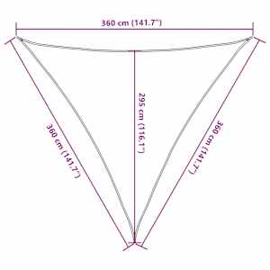 Stínící plachta 160 g/m² tmavě zelená 3,6 x 3,6 x 3,6 m HDPE - obrázek 10