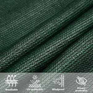 Stínící plachta 160 g/m² tmavě zelená 3,6 x 3,6 x 3,6 m HDPE - obrázek 11