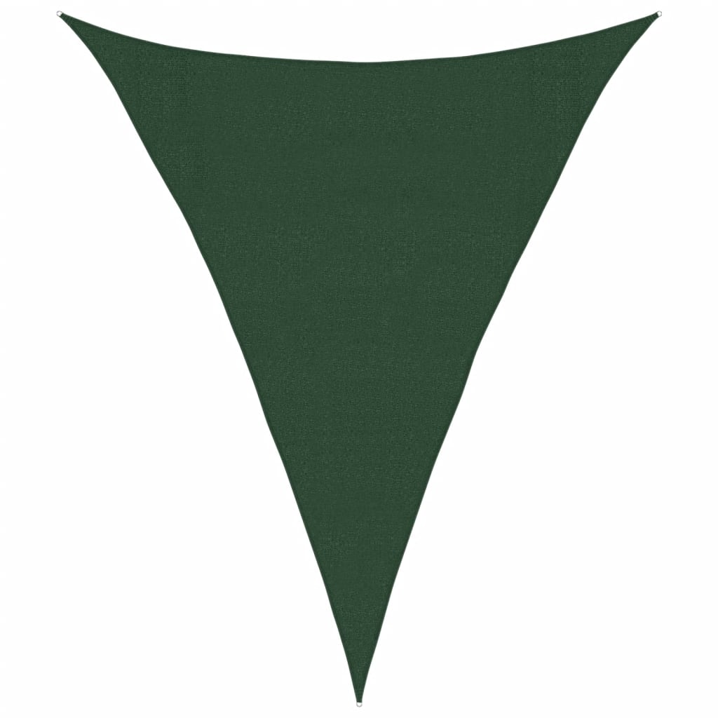 vidaXL Tieniaca plachta 160 g/m² tmavozelená 3x4x4 m HDPE