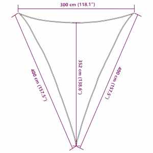 Stínící plachta 160 g/m² tmavě zelená 3 x 4 x 4 m HDPE - obrázek 10