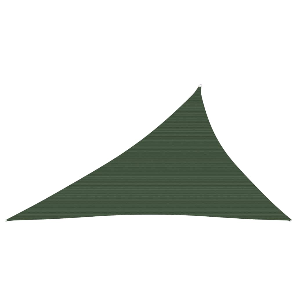 vidaXL Pânză parasolar, verde închis, 3x4x5 m, HDPE, 160 g/m²