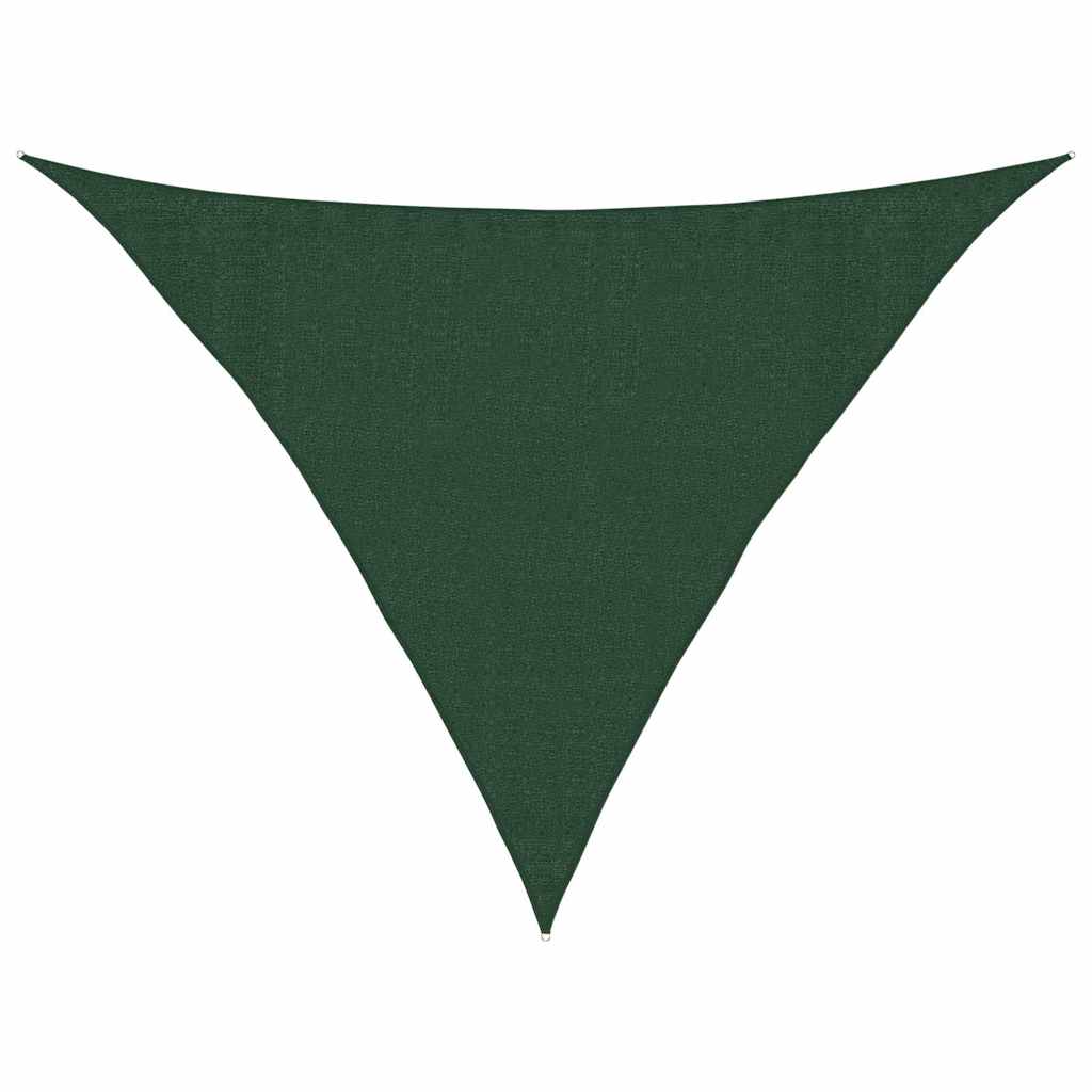 vidaXL Tieniaca plachta 160 g/m² tmavozelená 3,5x3,5x4,9 m HDPE