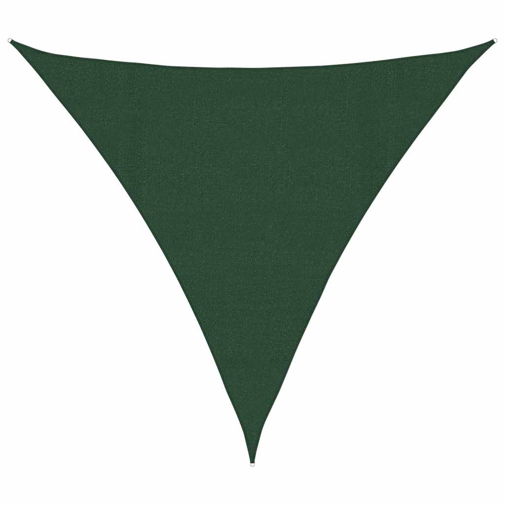 vidaXL Tieniaca plachta 160 g/m² tmavozelená 4,5x4,5x4,5 m HDPE