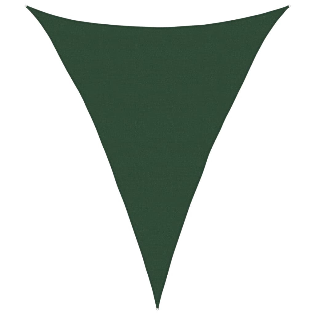 vidaXL Stínící plachta 160 g/m² tmavě zelená 5 x 6 x 6 m HDPE