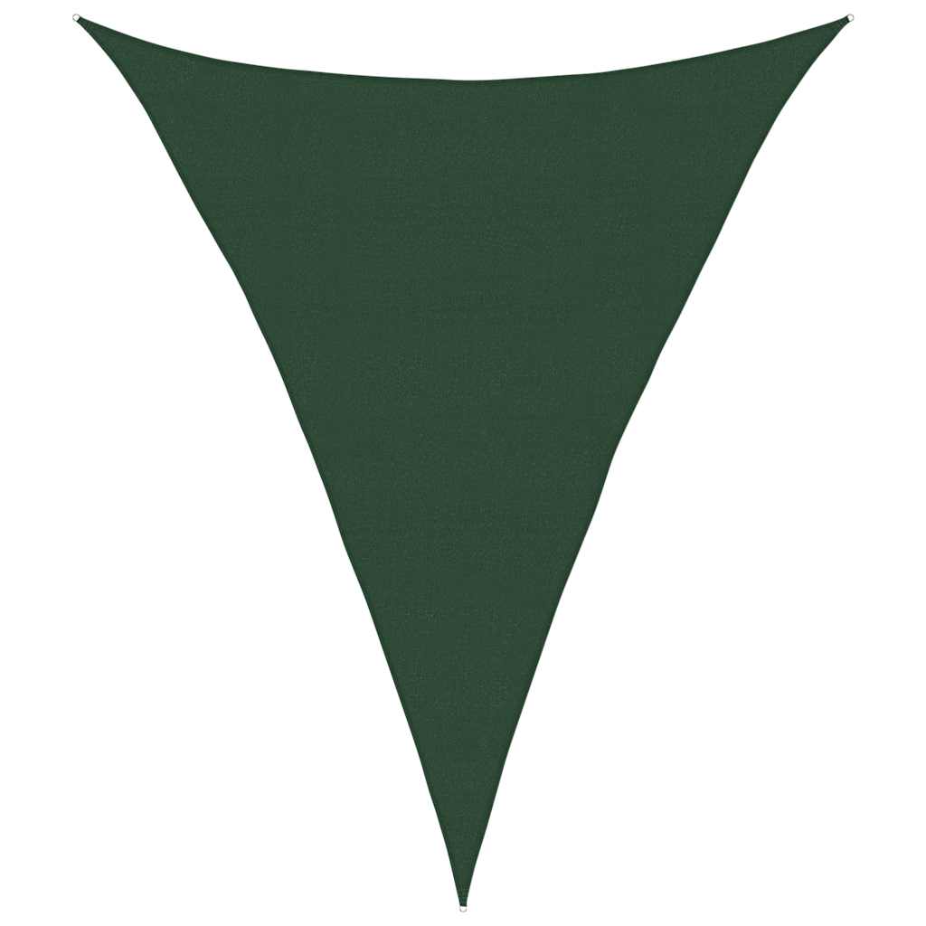 vidaXL Stínicí plachta 160 g/m² tmavě zelená 5 x 7 x 7 m HDPE