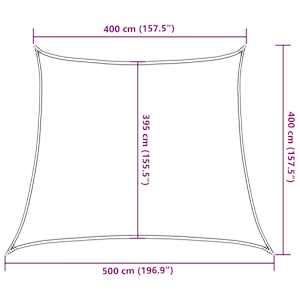 Plachta proti slunci 160 g/m² tmavě zelená 4/5 x 4 m HDPE - obrázek 10