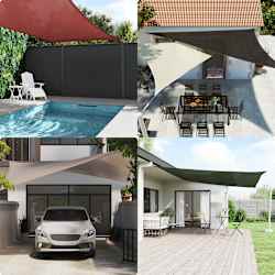 vidaXL Toldo de vela HDPE azul 160 g/m&sup2; 2x2 m