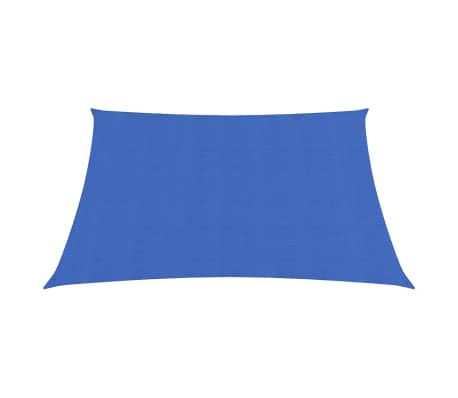 vidaXL Zonnezeil 160 g/m² 2x2,5 m HDPE blauw