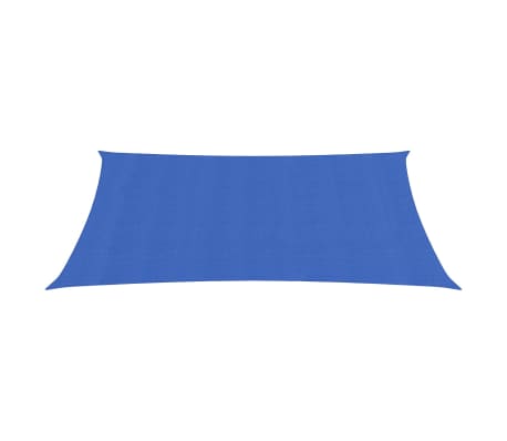 vidaXL Toldo de vela azul HDPE 160 g/m² 2,5x3 m