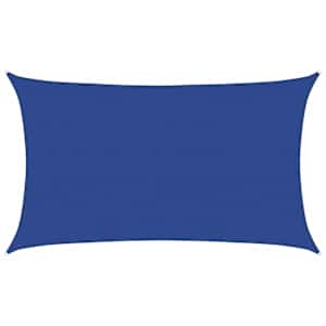 Plachta proti slunci 160 g/m² obdélník modrá 5 x 8 m HDPE - obrázek 2
