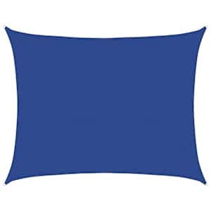 Plachta proti slunci 160 g/m² obdélník modrá 6 x 8 m HDPE - obrázek 2