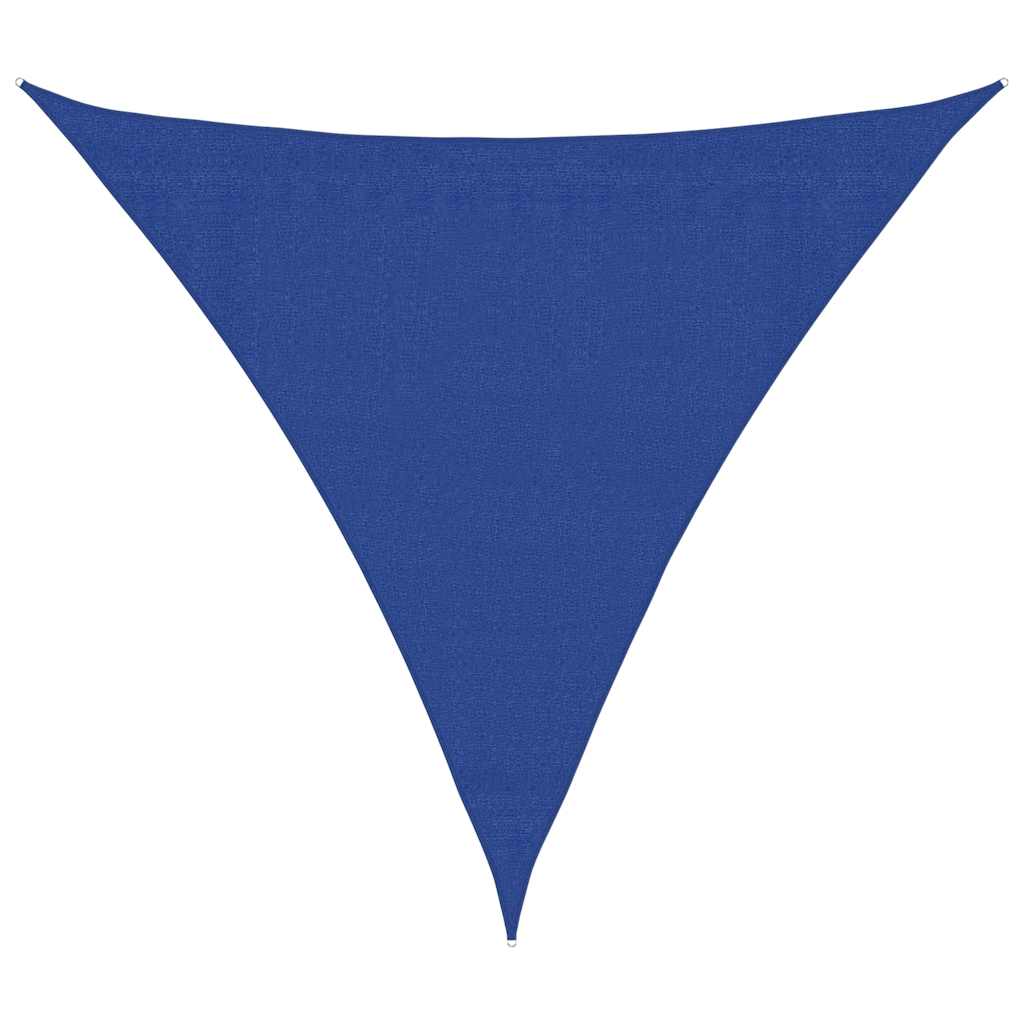 Zonnezeil 160 g/m² driehoekig 3,6x3,6x3,6 m HDPE blauw image 2