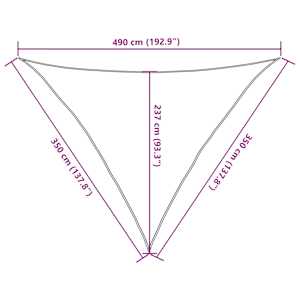 Stínící plachta 160 g/m² modrá 3,5 x 3,5 x 4,9 m HDPE - obrázek 10