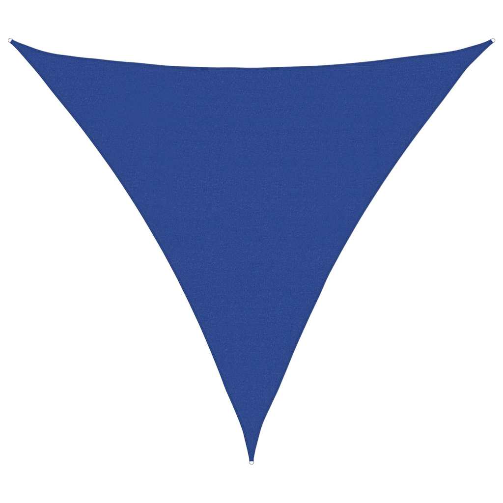 vidaXL Stínicí plachta 160 g/m² trojúhelník modrá 5 x 5 x 5 m HDPE