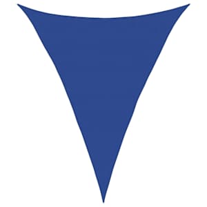 Stínicí plachta 160 g/m² trojúhelník modrá 5 x 6 x 6 m HDPE - obrázek 2