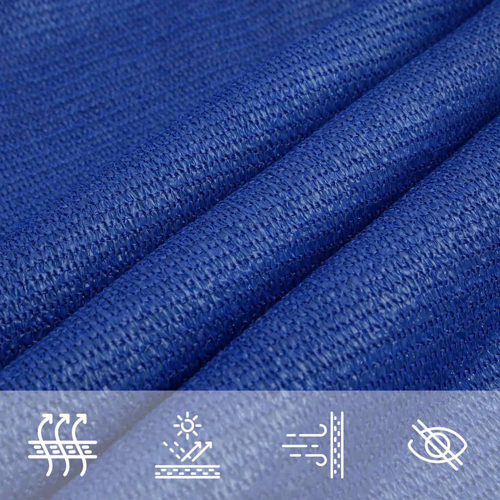 Zonnezeil 160 g/m² trapezium 3/4x3 m HDPE blauw image 7