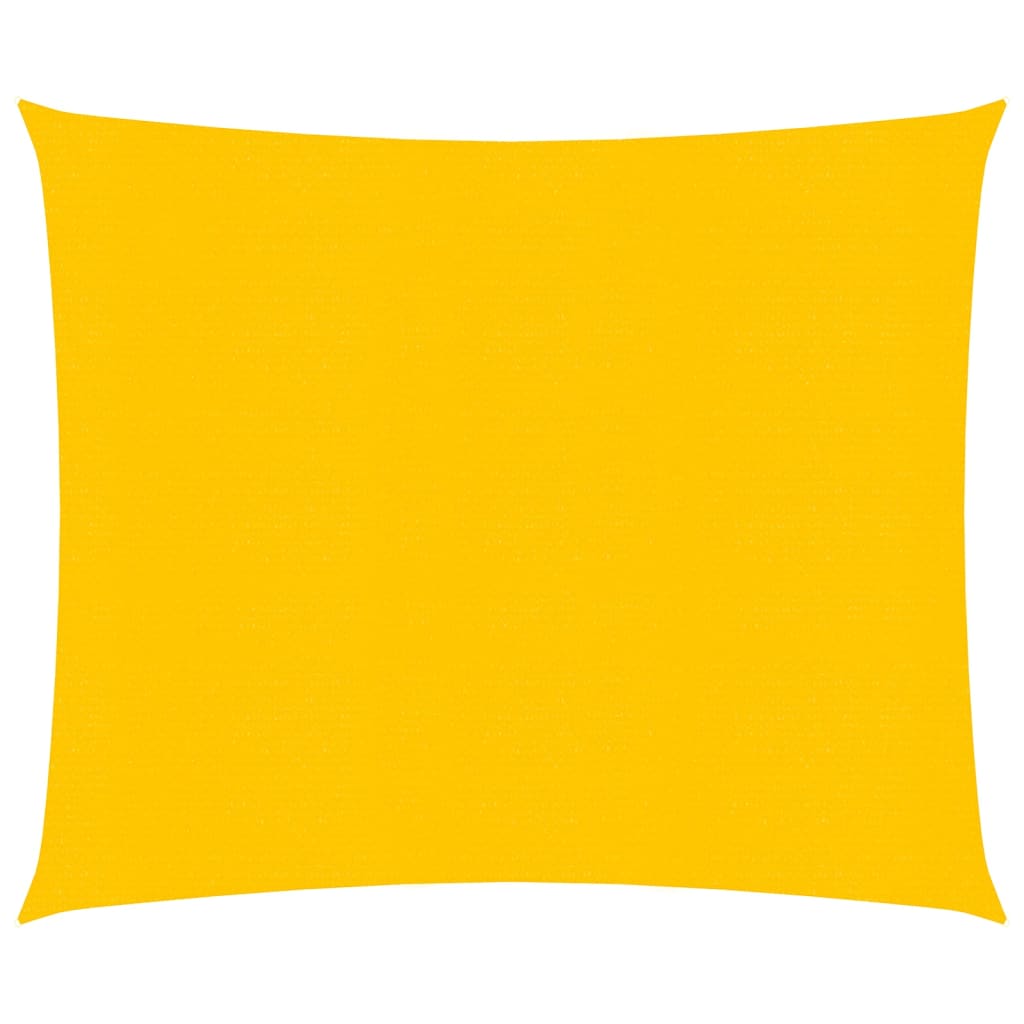 vidaXL Pânză parasolar, galben, 2x2 m, HDPE, 160 g/m²