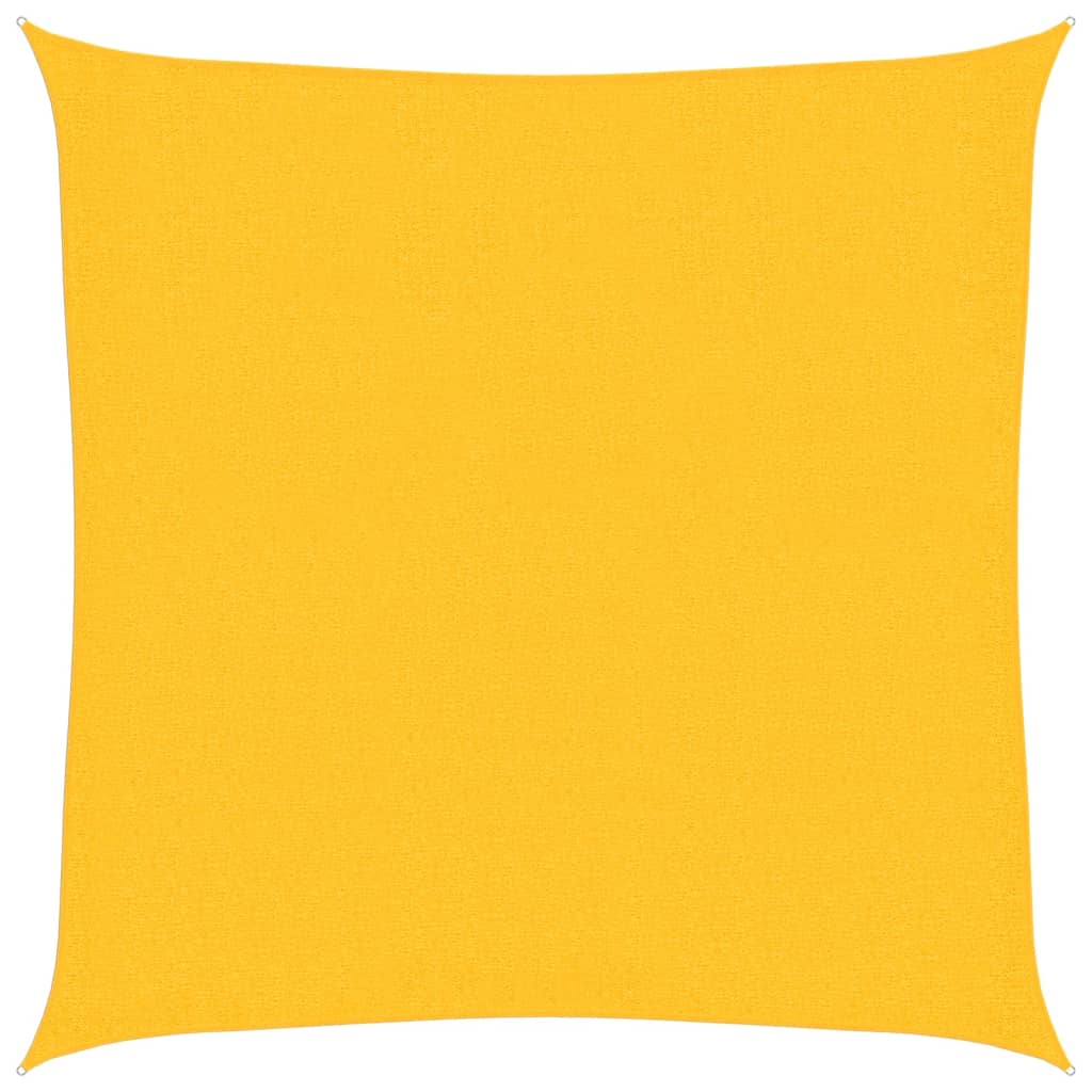 vidaXL Stínící plachta 160 g/m² žlutá 2,5 x 2,5 m HDPE