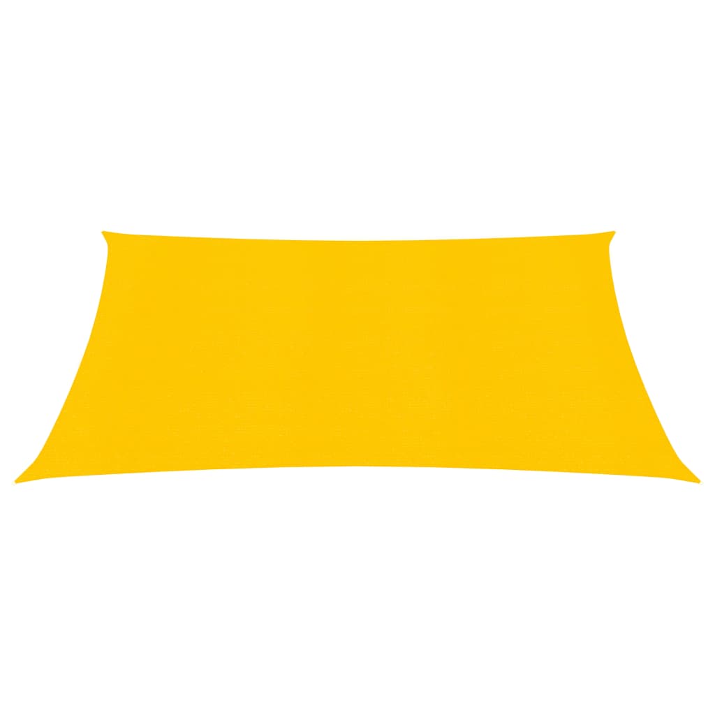 vidaXL Para-sol estilo vela 160 g/m² 2,5x2,5 m PEAD amarelo